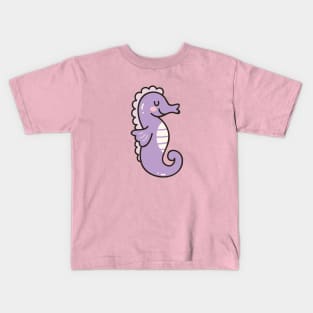 Cute Seahorse Doodle Kids T-Shirt